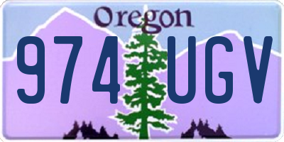 OR license plate 974UGV