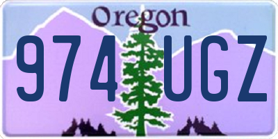 OR license plate 974UGZ