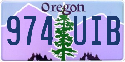 OR license plate 974UIB