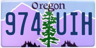 OR license plate 974UIH