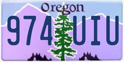 OR license plate 974UIU
