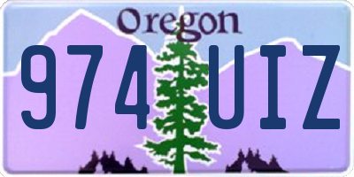 OR license plate 974UIZ