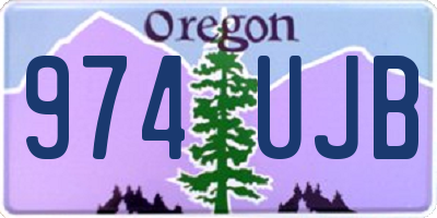 OR license plate 974UJB