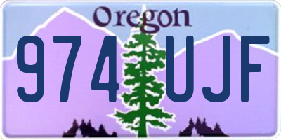 OR license plate 974UJF
