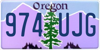 OR license plate 974UJG