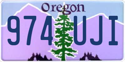OR license plate 974UJI