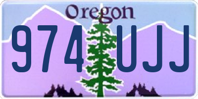 OR license plate 974UJJ