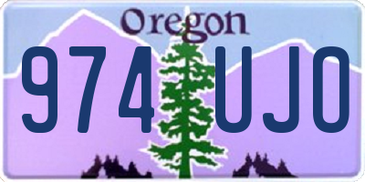 OR license plate 974UJO