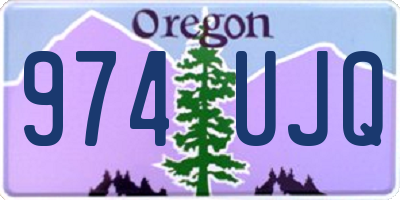 OR license plate 974UJQ