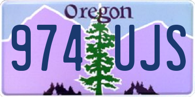 OR license plate 974UJS