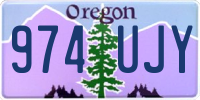 OR license plate 974UJY