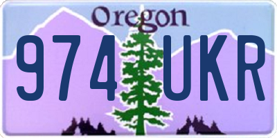 OR license plate 974UKR