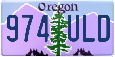 OR license plate 974ULD