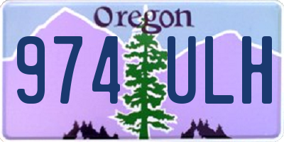 OR license plate 974ULH