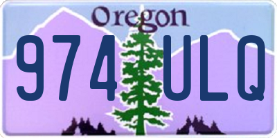 OR license plate 974ULQ