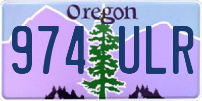 OR license plate 974ULR