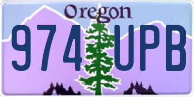 OR license plate 974UPB