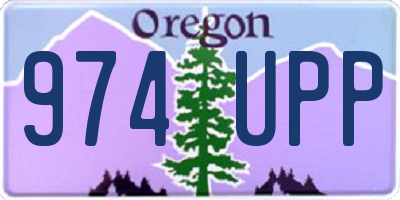 OR license plate 974UPP