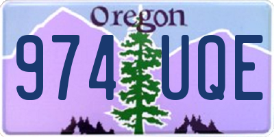 OR license plate 974UQE