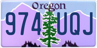 OR license plate 974UQJ