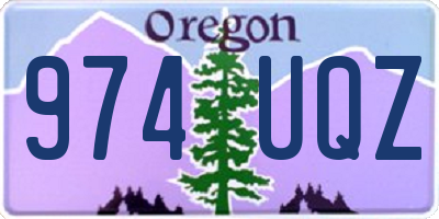 OR license plate 974UQZ