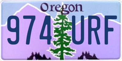 OR license plate 974URF
