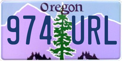 OR license plate 974URL