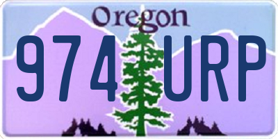 OR license plate 974URP