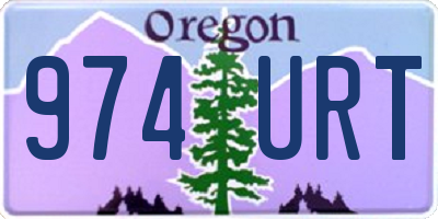 OR license plate 974URT