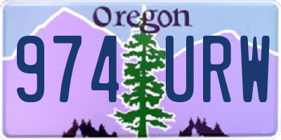 OR license plate 974URW