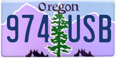 OR license plate 974USB