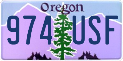 OR license plate 974USF