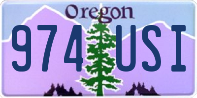 OR license plate 974USI