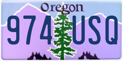 OR license plate 974USQ