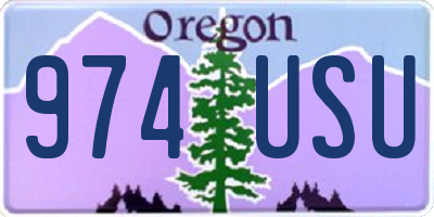 OR license plate 974USU