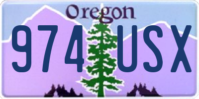 OR license plate 974USX