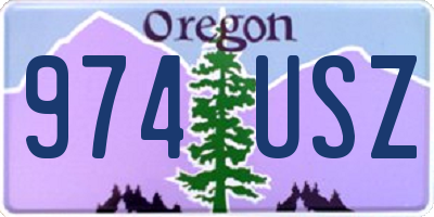 OR license plate 974USZ
