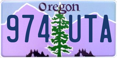 OR license plate 974UTA