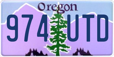 OR license plate 974UTD