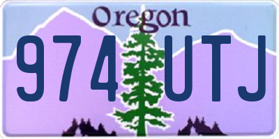 OR license plate 974UTJ