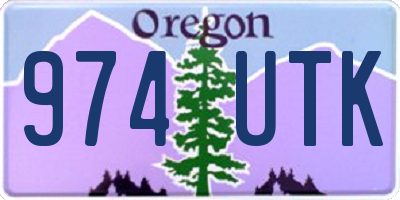 OR license plate 974UTK