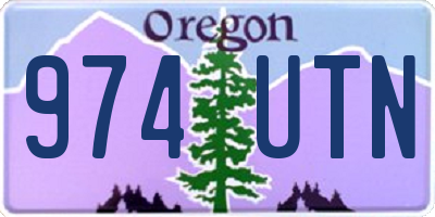 OR license plate 974UTN