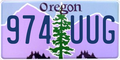 OR license plate 974UUG