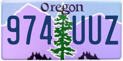 OR license plate 974UUZ