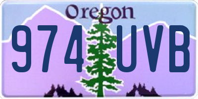OR license plate 974UVB