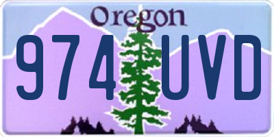 OR license plate 974UVD