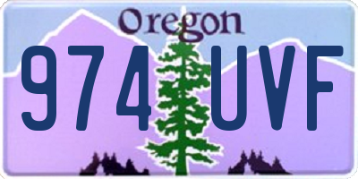 OR license plate 974UVF
