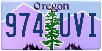 OR license plate 974UVI