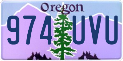 OR license plate 974UVU