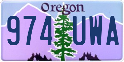 OR license plate 974UWA